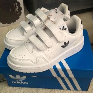 Adidas White Velcro Sneakers Classic Design